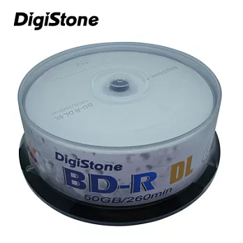DigiStone 國際版 A+ 藍光 Blu-ray 6X BD-R DL 50GB(支援CPRM/BS)光碟燒錄片 X 25P布丁桶