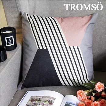 TROMSO-品味英倫棉麻抱枕U90優雅斜紋