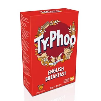 TYPHOO 英倫早餐茶2gx20入-裸包(共40g)