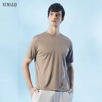 【ST.MALO】MIT 歐規經典時尚防蚊吸排男上衣-1721MT-L灰褐色