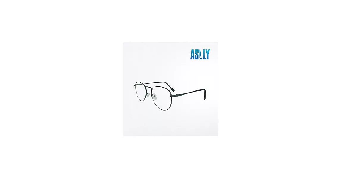 【ASLLY】韓款氣質黑色細框濾藍光眼鏡