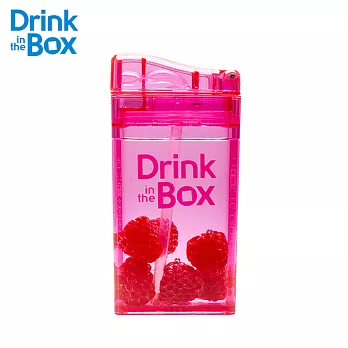「加拿大Drink in the box 」兒童吸管防漏方形水杯(235ml)-糖果粉
