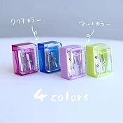 【TOMBOW日本蜻蜓】ippo! 雙孔削筆器2入混色 (鉛筆/色鉛筆專用)