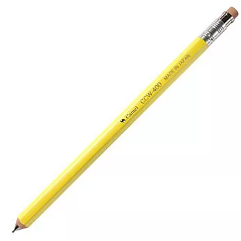 CAMEL木製六角桿珠光色自動鉛筆0.5黃