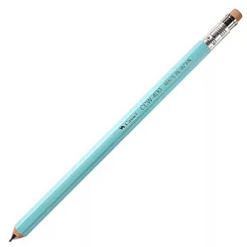 CAMEL木製六角桿珠光色自動鉛筆0.5湖水藍