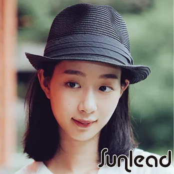 Sunlead 日系經典款防曬美型中折帽(黑色)