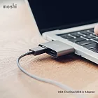 Moshi USB-C to USB-A 雙端口轉接器鈦灰