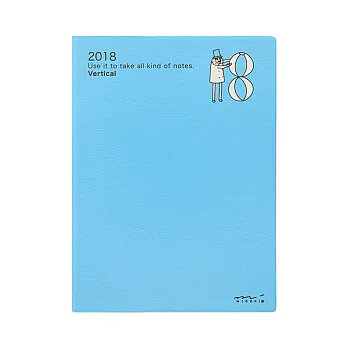 MIDORI POCKET DIARY 2018手帳(月單週)直式A6-歐吉桑