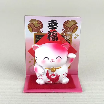 日本發掘名人 福玉貓之幸福喵喵-粉(共3款)幸福喵喵