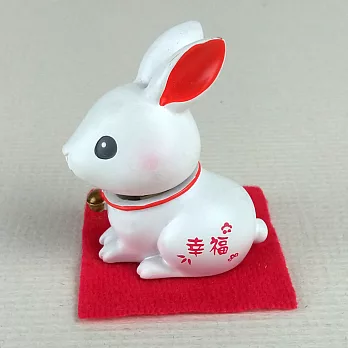 日本發掘名人 夢想成真步步高升 開運兔擺飾-幸福-紅色耳朵(共4款)紅色耳朵