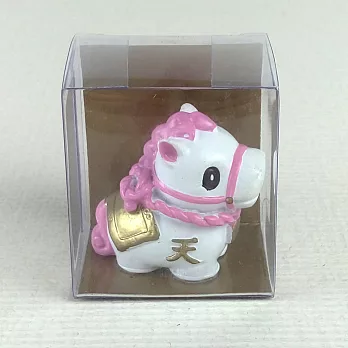 日本發掘名人 祈願天馬開運擺飾 透明盒裝(共4款)幸運-粉紅