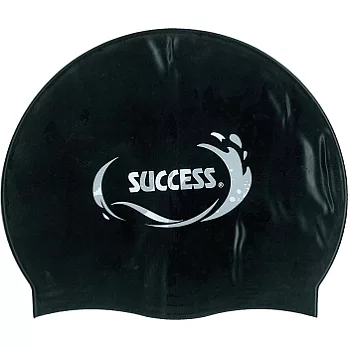 成功S667成人款超彈性矽膠泳帽 黑色