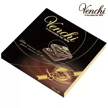 《義大利Venchi威琪》85%巧克力CD盒52g(17片)