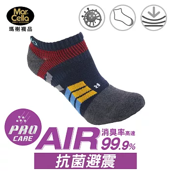 《瑪榭》AIR-X型抗菌除臭氣墊襪(22~24cm)M丈紅