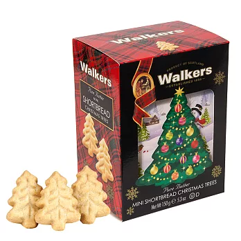 《Walkers》蘇格蘭皇家3D聖誕樹造型奶油餅乾