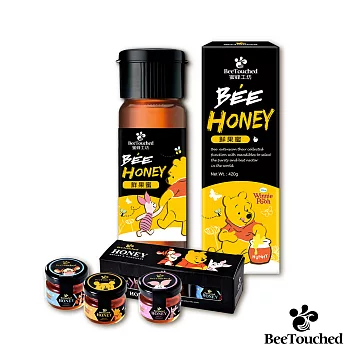 蜜蜂工坊-維尼系列甜蜜滿分組(鮮果蜜420g+迪士尼手作蜂蜜30g*3)