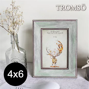 TROMSO麋鹿森林典藏木紋4X6相框-灰綠木灰綠木