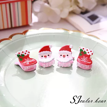 【SJ】聖誕限定4入造型小抓夾-禮物款
