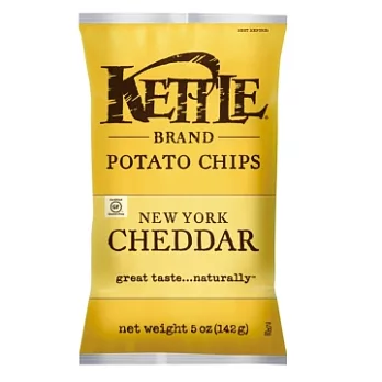 美國【Kettle®】 K董-薄切洋芋片-紐約起司口味(142g)