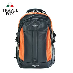 【TRAVEL FOX 旅狐】雙色尼龍輕量休閒後背包 (TB586─16)橘色