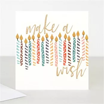 【英國caroline gardner】Make A Wish Candles Birthday Card 生日卡 立體 QUI004