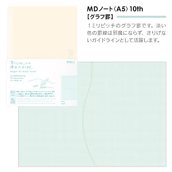 MIDORI MD Notebook 10周年限定A5筆記本-圖表
