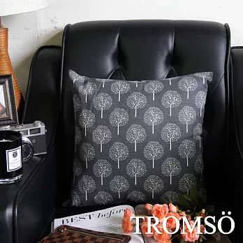 TROMSO-品味英倫棉麻抱枕/北歐小樹林