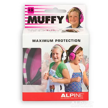 荷蘭製！【附Alpine 官方授權證書】Alpine Muffy 兒童專用 ~ 耳罩試聽覺保護器【2歲~13歲適用】粉紅