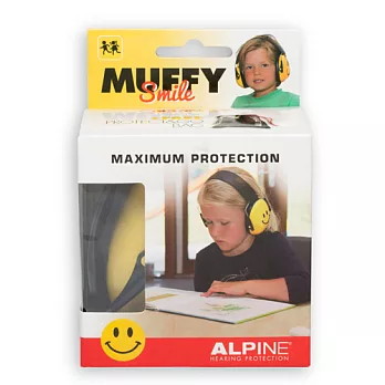 荷蘭製！【附Alpine 官方授權證書】Alpine Muffy 兒童專用 ~ 耳罩試聽覺保護器【2歲~13歲適用】Smile黃