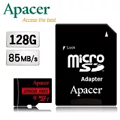 Apacer宇瞻 128GB MicroSDXC UHS-I Class10 記憶卡(85MB/s)