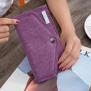 旅行防盜刷時尚卡包葡萄紫