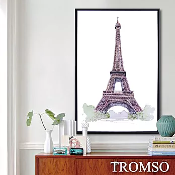 TROMSO北歐時代風尚有框畫-水彩繪艾菲爾40X60CM水彩繪艾菲爾