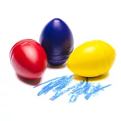 美國 Crayola繪兒樂 幼兒可水洗掌握蛋型蠟筆3色(紅黃藍)