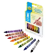 美國 Crayola繪兒樂 幼兒可水洗三角筆桿蠟筆8色