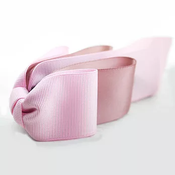 【PinkyPinky Boutique】雙材質多層次蝴蝶結香蕉夾04(粉紅色)
