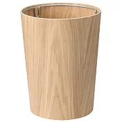 [MUJI無印良品]橡木垃圾桶/附框架/圓形