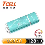TCELL 冠元-USB3.0 128GB 絢麗粉彩隨身碟(Tiffany藍)