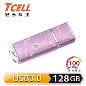 TCELL 冠元-USB3.0 128GB 絢麗粉彩隨身碟(薰衣草紫)