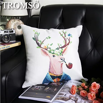 TROMSO-品味英倫棉麻抱枕/北歐紳士鹿