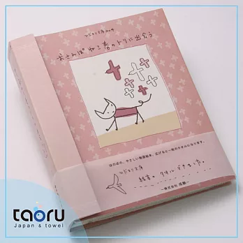 taoru【日本柔軟紗布巾】兒童繪本_散步中的貓遇見春天的鳥兒