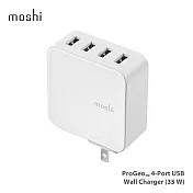 Moshi ProGeo 旅充系列 USB 4-Port 充電器 (35W)白色