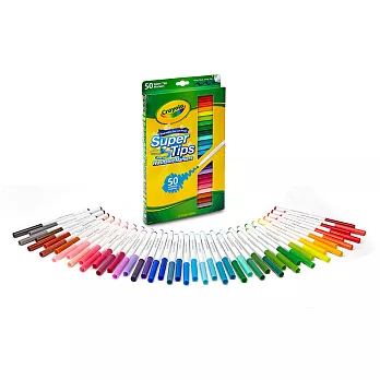 美國 Crayola繪兒樂 可水洗細桿彩色筆50色