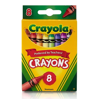 美國 Crayola繪兒樂 彩色蠟筆8色