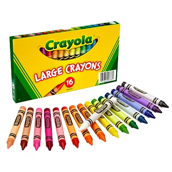 美國 Crayola繪兒樂 彩色大蠟筆16色