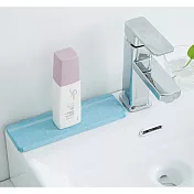 【EZlife】天然硅藻土洗手台防黴吸水墊(2入組)藍色