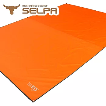 【韓國SELPA】多用途防水地墊/野餐墊/地布/天幕(兩色任選)橘色