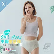 GIAT台灣製超彈力透氣美臀蜜桃內褲-中腰款 XL 米白