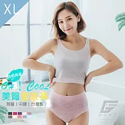 GIAT台灣製超彈力透氣美臀蜜桃內褲-中腰款 XL 粉紅
