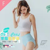 GIAT台灣製超彈力透氣美臀蜜桃內褲-中腰款 F 淺藍
