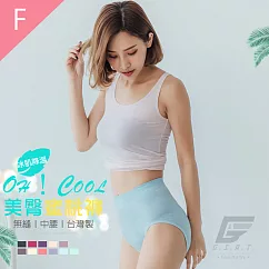 GIAT台灣製超彈力透氣美臀蜜桃內褲─中腰款 F 淺藍